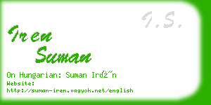 iren suman business card